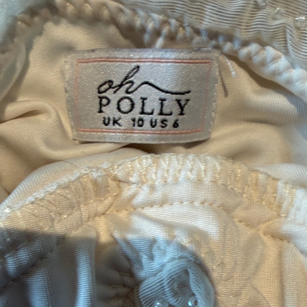 Oh Polly White Embellished Mini Dress - Picture 3 of 3